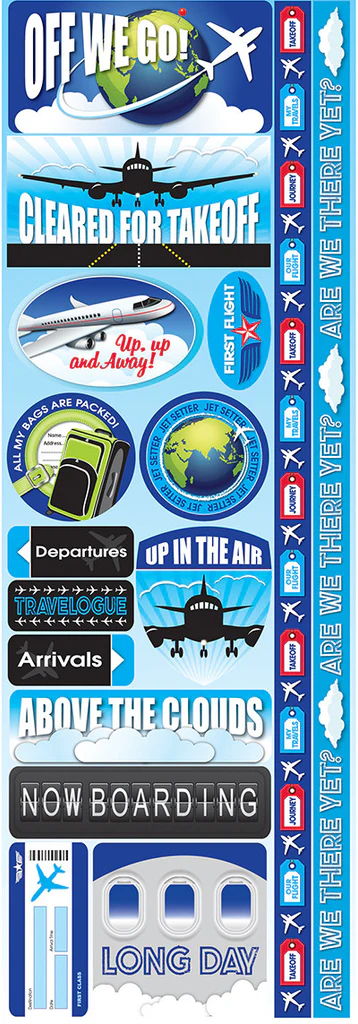 Reminisce Air Travel Combo Sticker