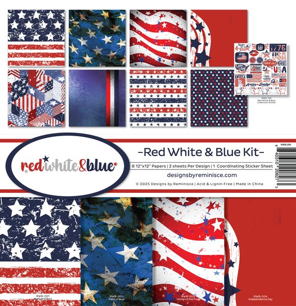 Reminisce Red White and Blue Collection Kit