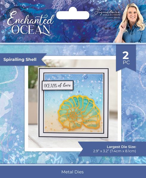 Crafter's Companion Sara Signature Enchanted Ocean: Spiraling Shell Metal Die