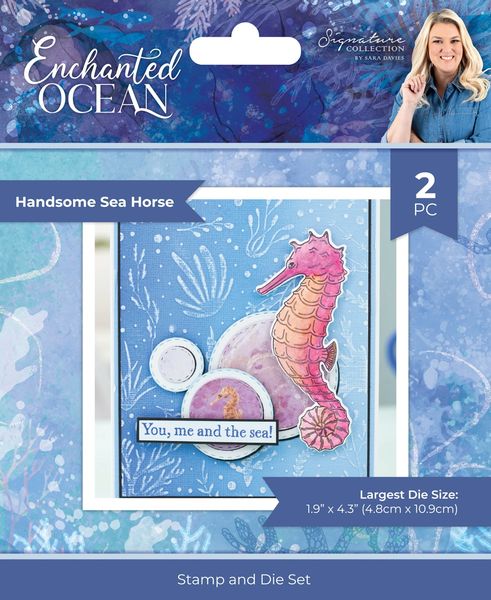 Crafter's Companion Sara Signature Enchanted Ocean: Handsome Sea Horse Stamp And Die