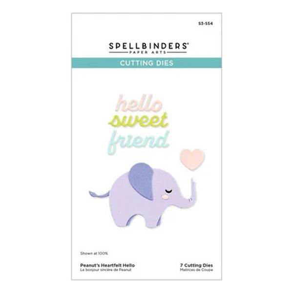 Spellbinders Peanut's Heartfelt Hello Die Set - Independents Only Exclusive
