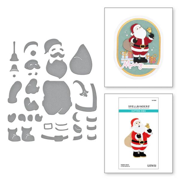 Spellbinders Santa's Here! Etched Dies from the Classic Christmas Collection