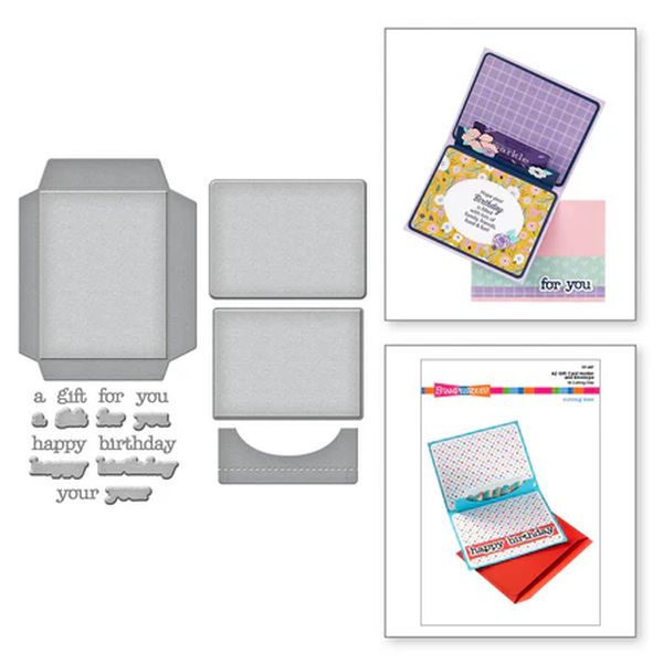 Spellbinders A2 Gift Card Holder and Envelope Etched Dies from the All the Sentiments Collection by Stampendous