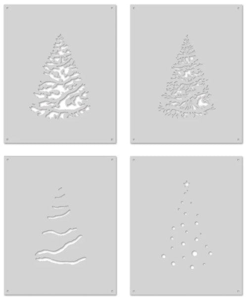 Hero Arts Color Layering O Christmas Tree Stencils