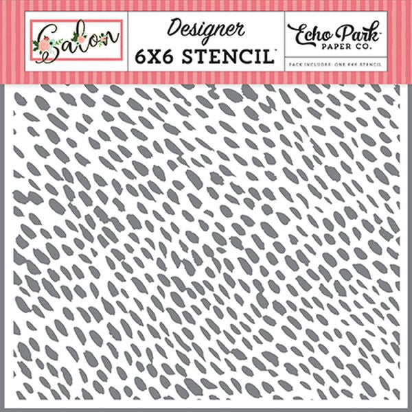 Salon Polish Strokes Stencil