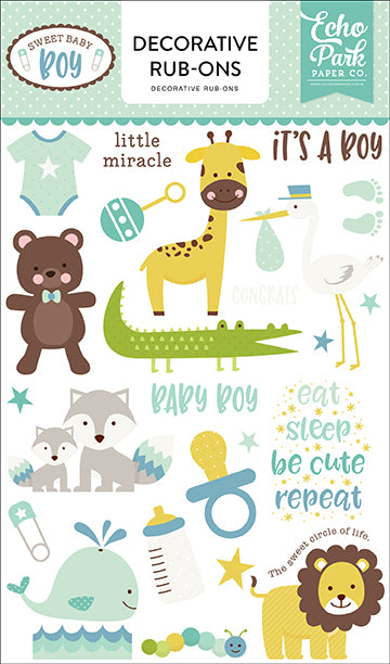 Sweet Baby Boy Rub Ons