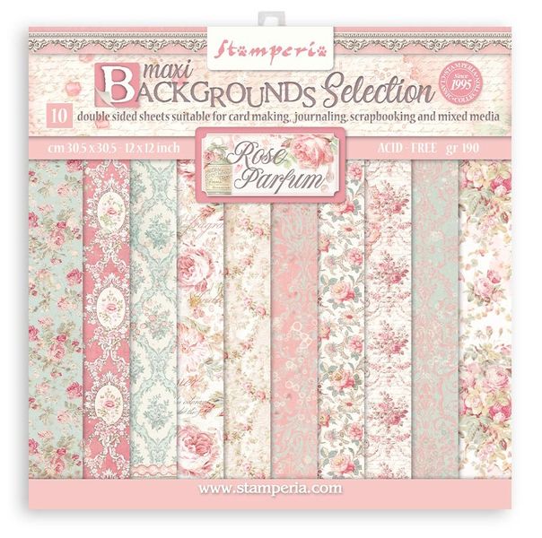 Stamperia Rose Parfum Maxi Backgrounds