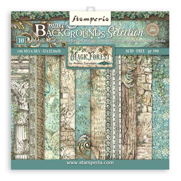 DISC - Stamperia Magic Forest Maxi Backgrounds S