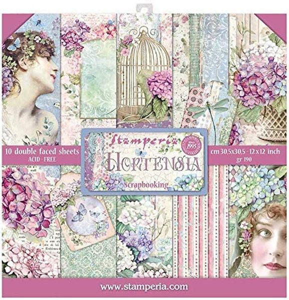 DISC - Stamperia Hortensia: 10 sheet Paper Pack