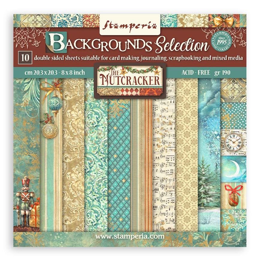 DISC - Stamperia The Nutcracker 8X8 Maxi Paper Pad