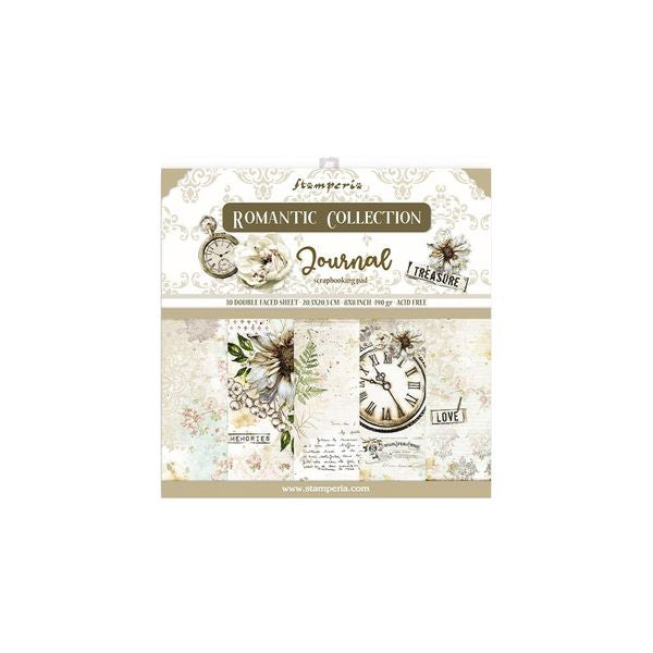 DISC - Stamperia Romantic: Journal 8x8 Paper