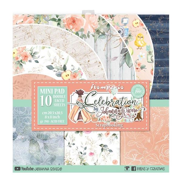 DISC - Stamperia Celebration Mini Pad, 8x8