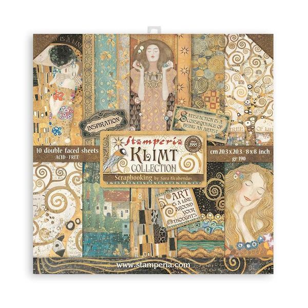 DISC - Stamperia Klimt Collection: 8x8 Pad