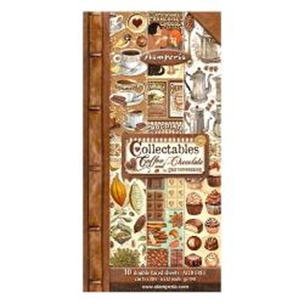 Stamperia Coffee and Chocolate 6"x12" Collectables, 10 sheets