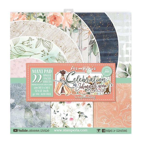 Stamperia Celebration Maxi Pack (22 sheet