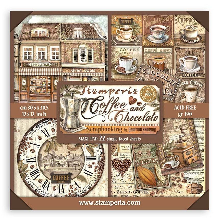 Stamperia Coffee and Chocolate Maxi Pad