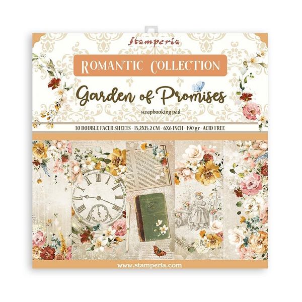 Stamperia Garden of Promises 6x6 Paper Pad