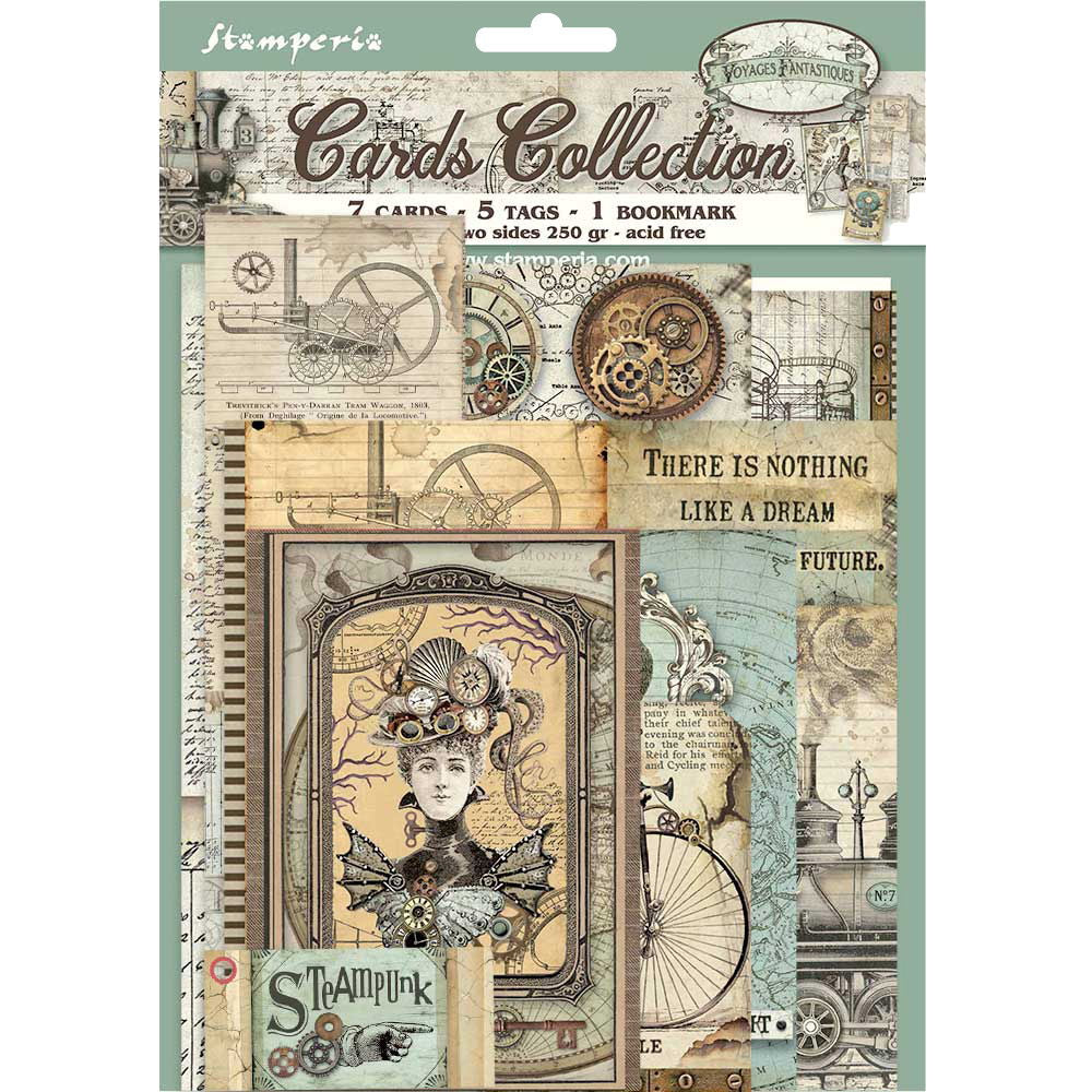 Stamperia Voyages Fantastiques Cards Collection