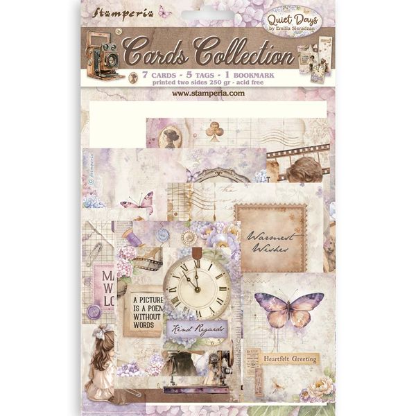 Stamperia Quiet Days Cards Collection
