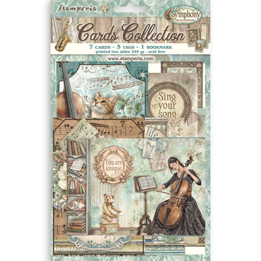 Stamperia Symphony Cards Collection