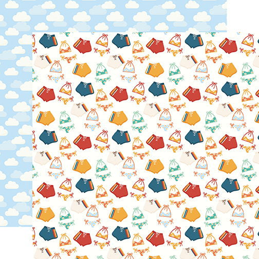 Echo Park Summer Break Summer Swimwear DS Paper (1 Sheet)