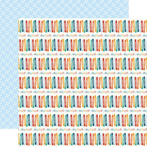 Echo Park Summer Break Pick Your Ice Pop DS Paper (1 Sheet)