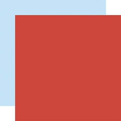Echo Park Summer Break: Red / Blue 12x12 Coordinating Solid DS Paper