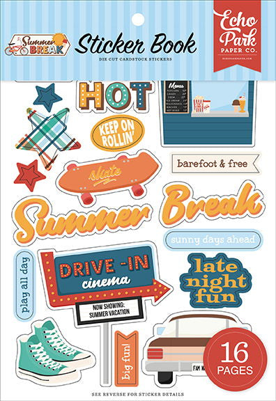 Echo Park Summer Break Sticker Book