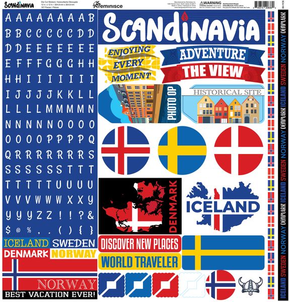 Reminisce Scandivania 12x12 Sticker