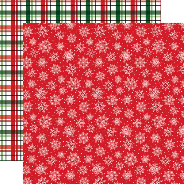 Echo Park Santa's Christmas Delivery Snowflake Season DS Paper (1 Sheet)