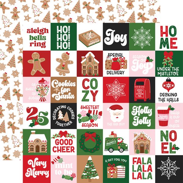 Echo Park Santa's Christmas Delivery 2x2 Journaling Cards