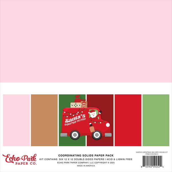 Echo Park Santa's Christmas Delivery Solids Kit