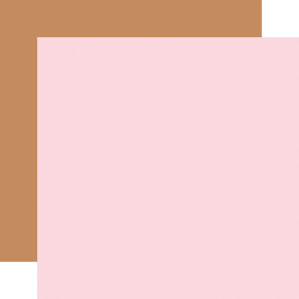Echo Park Santa's Christmas Delivery: Pink / Brown 12x12 Coordinating Solid