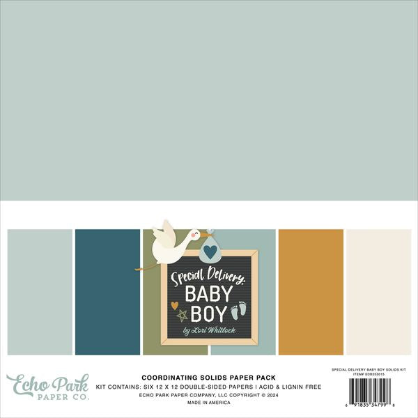 DISC - Special Delivery Baby Boy Solids Kit