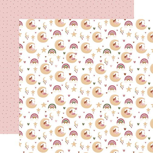 Echo Park Special Delivery Sleepy Baby Girl DS Paper (1 Sheet)
