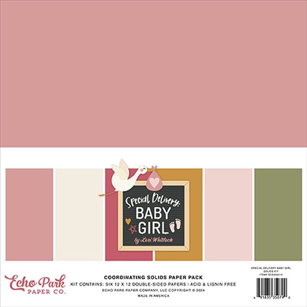 DISC - Special Delivery Baby Girl Solids Kit