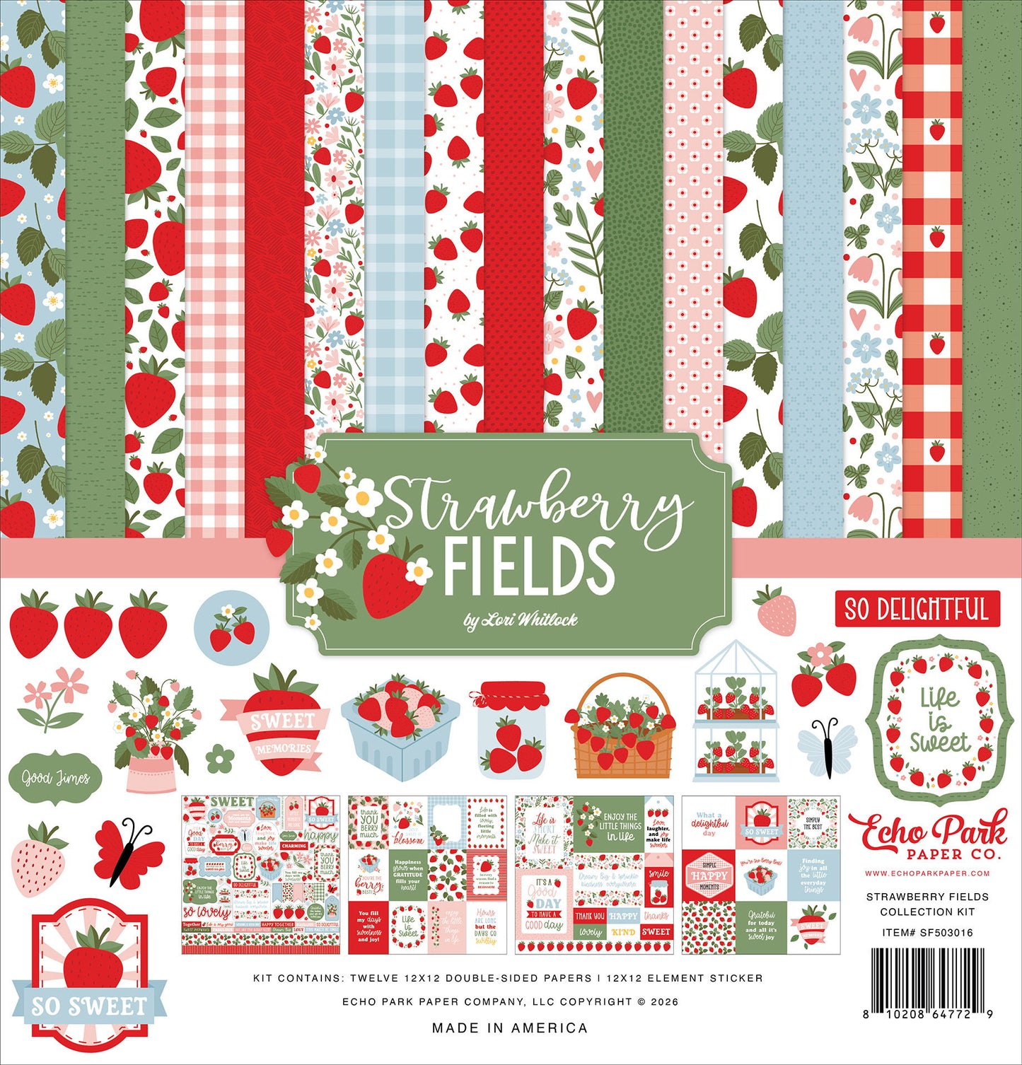 Echo Park Strawberry Fields Collection Kit