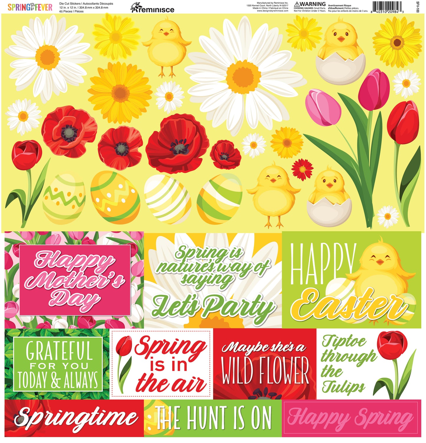 Reminisce Spring Fever 12x12 Sticker