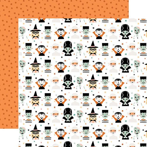Echo Park Spooktacular Halloween: Spooktacular Costumes DS Paper (1 Sheet)