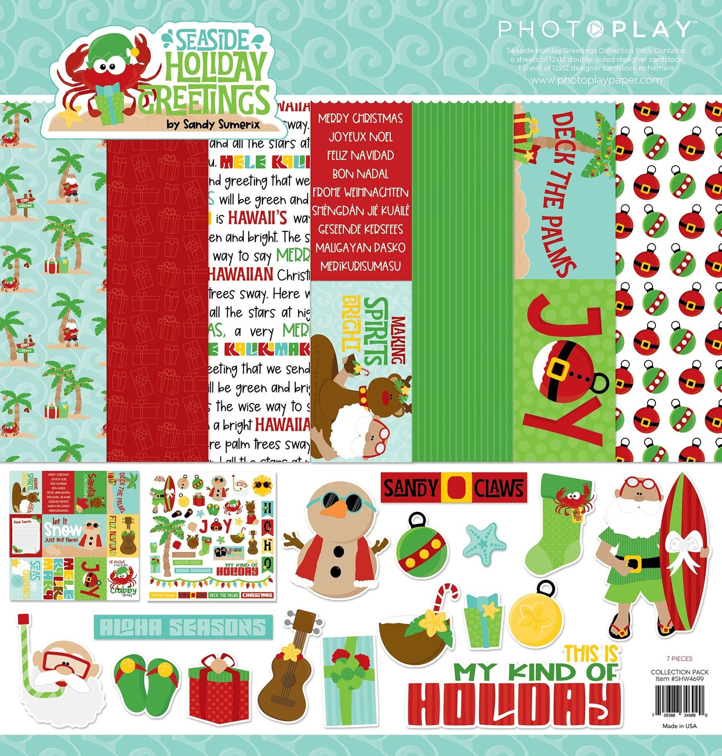 Photoplay Seaside Holiday Greetings Collection Kit