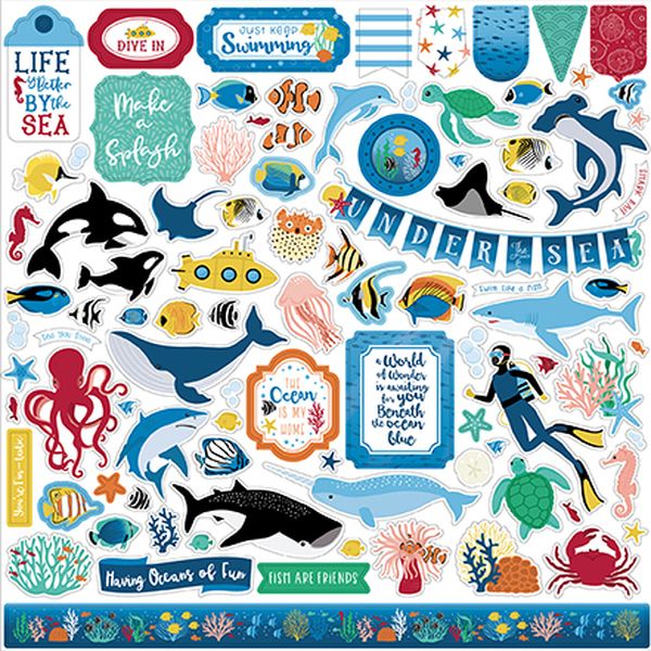 Echo Park Sea Life Element Stickers