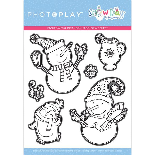 Snow Day Etched Dies