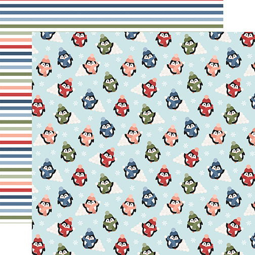 Chilling With My Snowmies Penguins And Snowballs 12x12 DS Patterned Paper (1 Sheet)