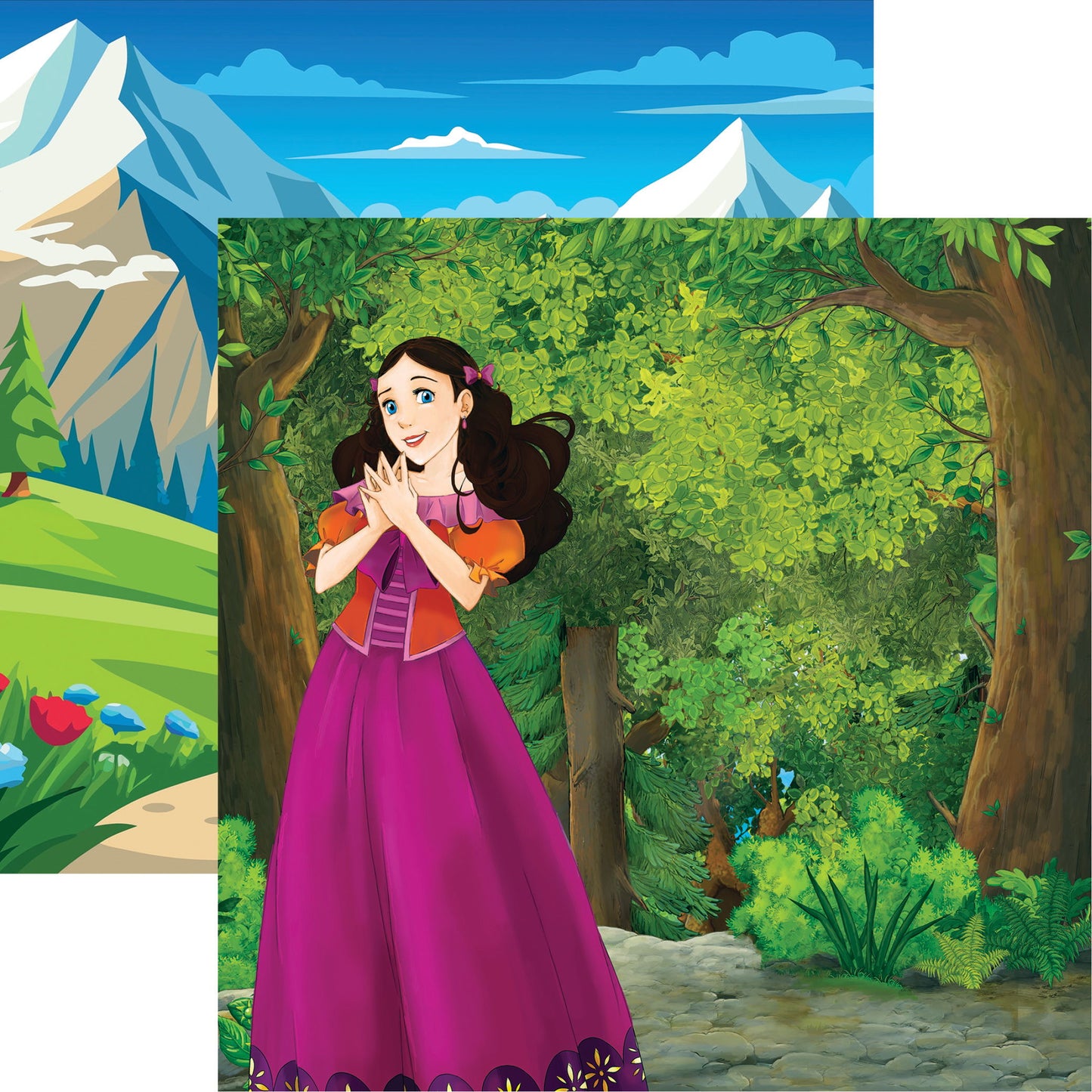 Reminisce Snow White: In the Forest DS Paper (1 Sheet)
