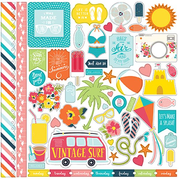 Summer Party Stickers