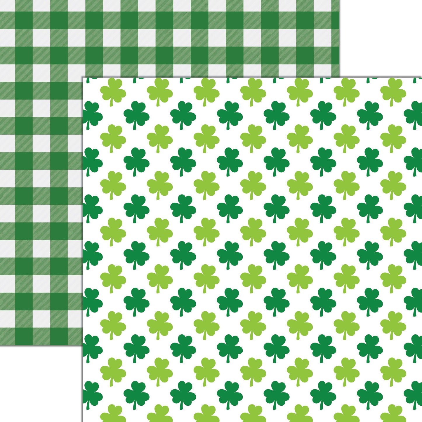 Reminisce St. Patrick's Plaid: Plaid 1 DS Paper (1 Sheet)