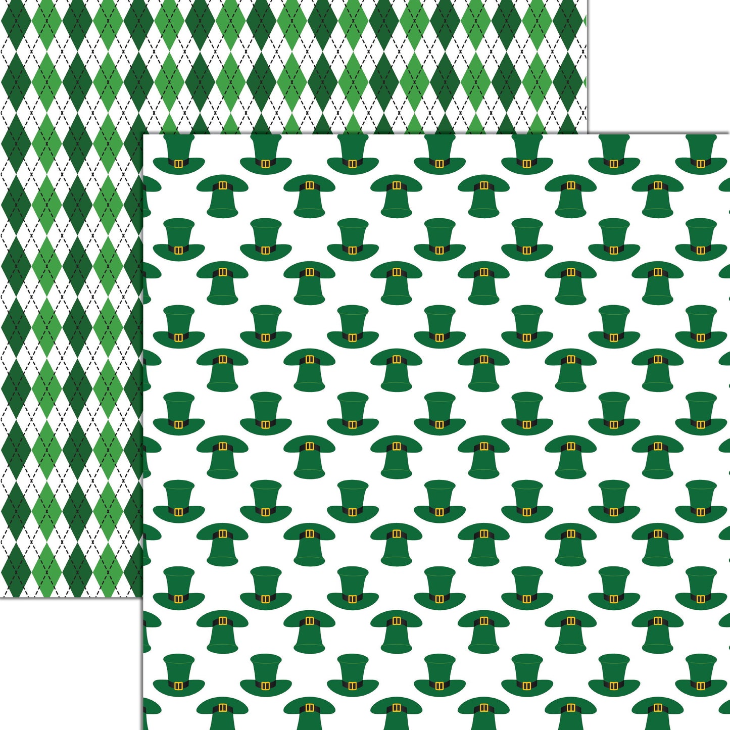 Reminisce St. Patrick's Plaid: Plaid 3 DS Paper (1 Sheet)