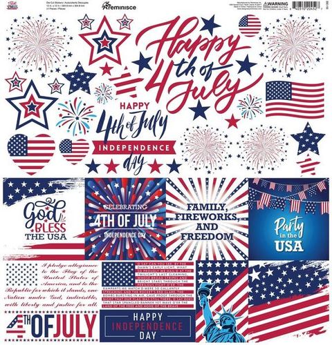 Reminisce Star Spangled Celebration 12X12 Sticker