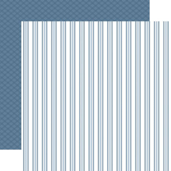 Echo Park Save the Date: Mr And Mrs Stripes DS Paper (1 Sheet)