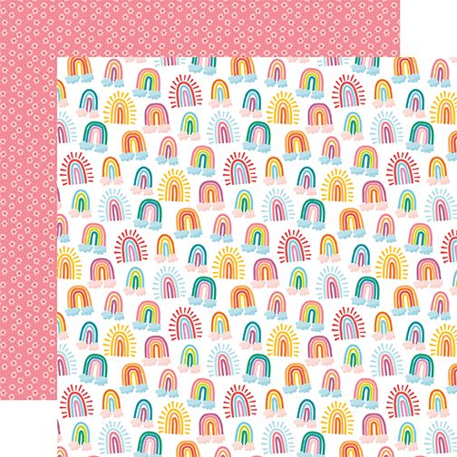 Sunny Days Ahead Sun Kissed Rainbows 12x12 DS Patterned Paper (1 Sheet)